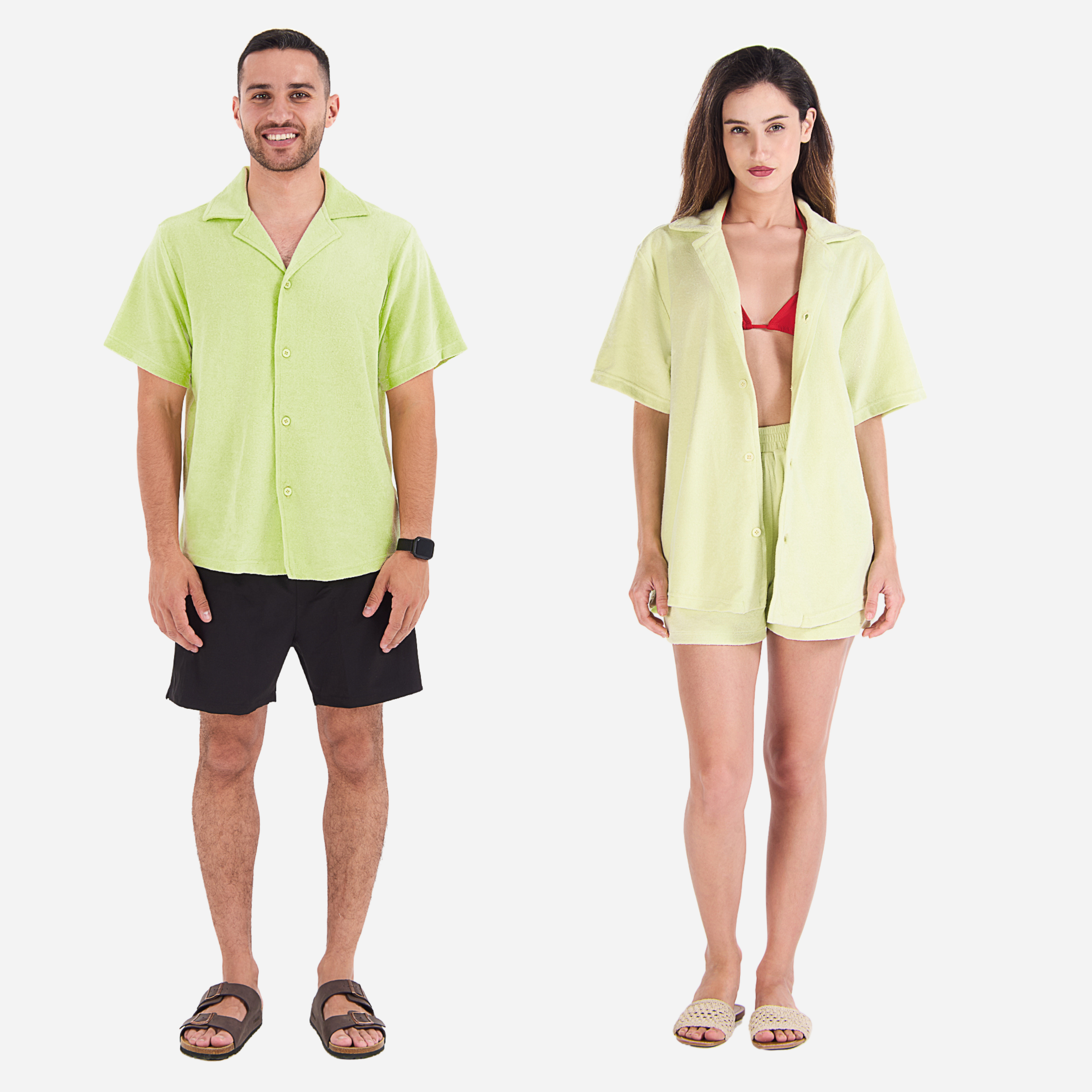 Terry Towel, Buttoned Shirt