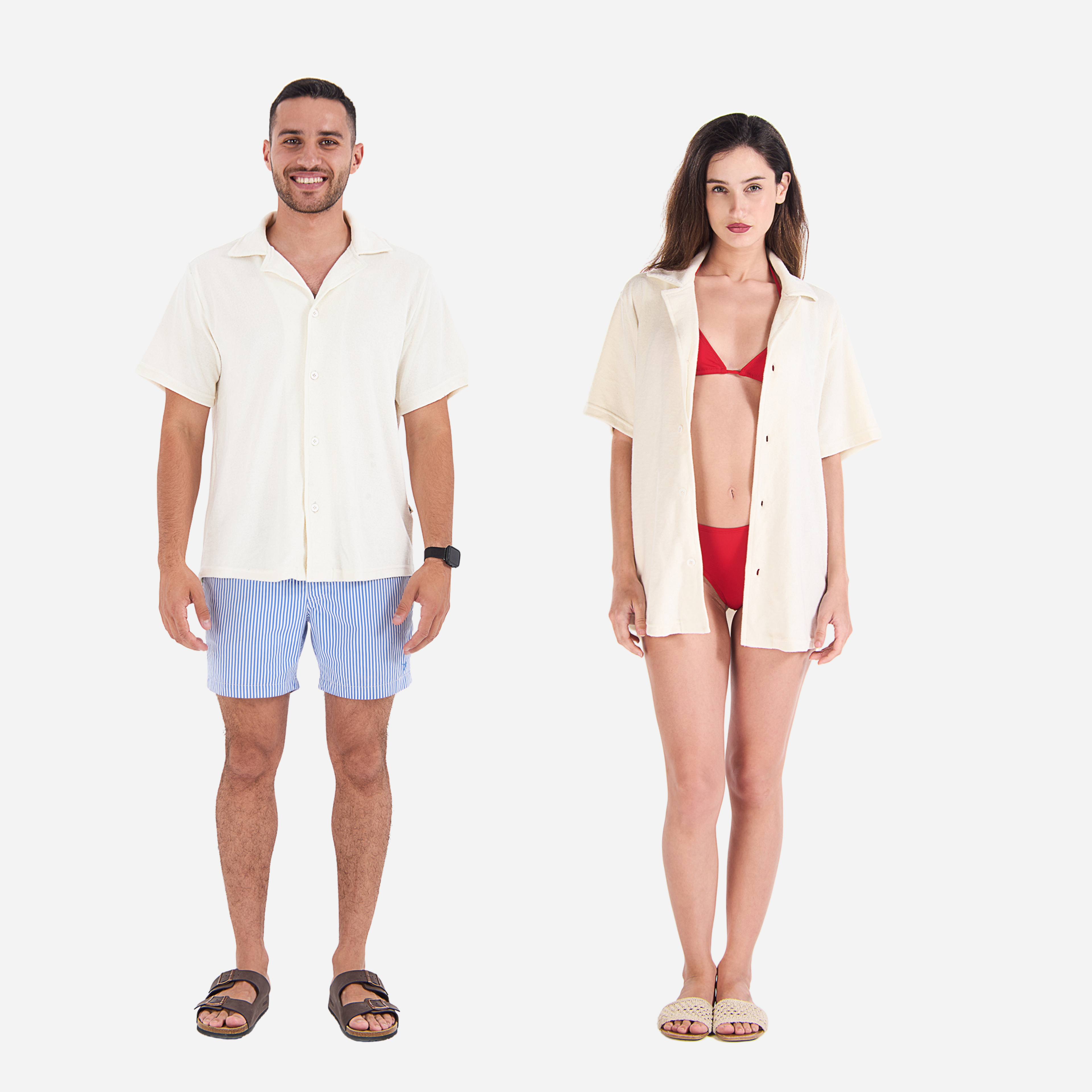 Terry Towel, Buttoned Shirt