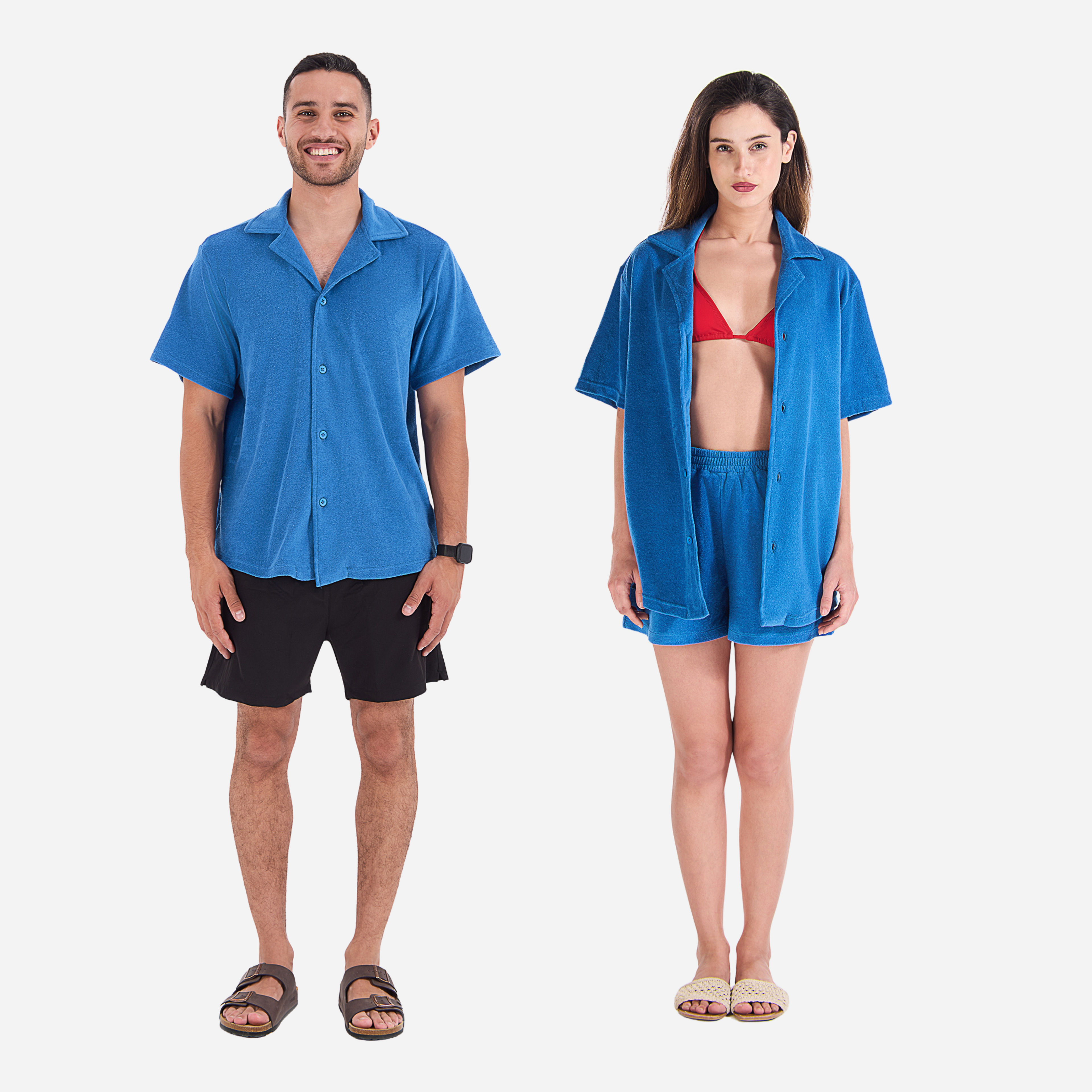 Terry Towel, Buttoned Shirt