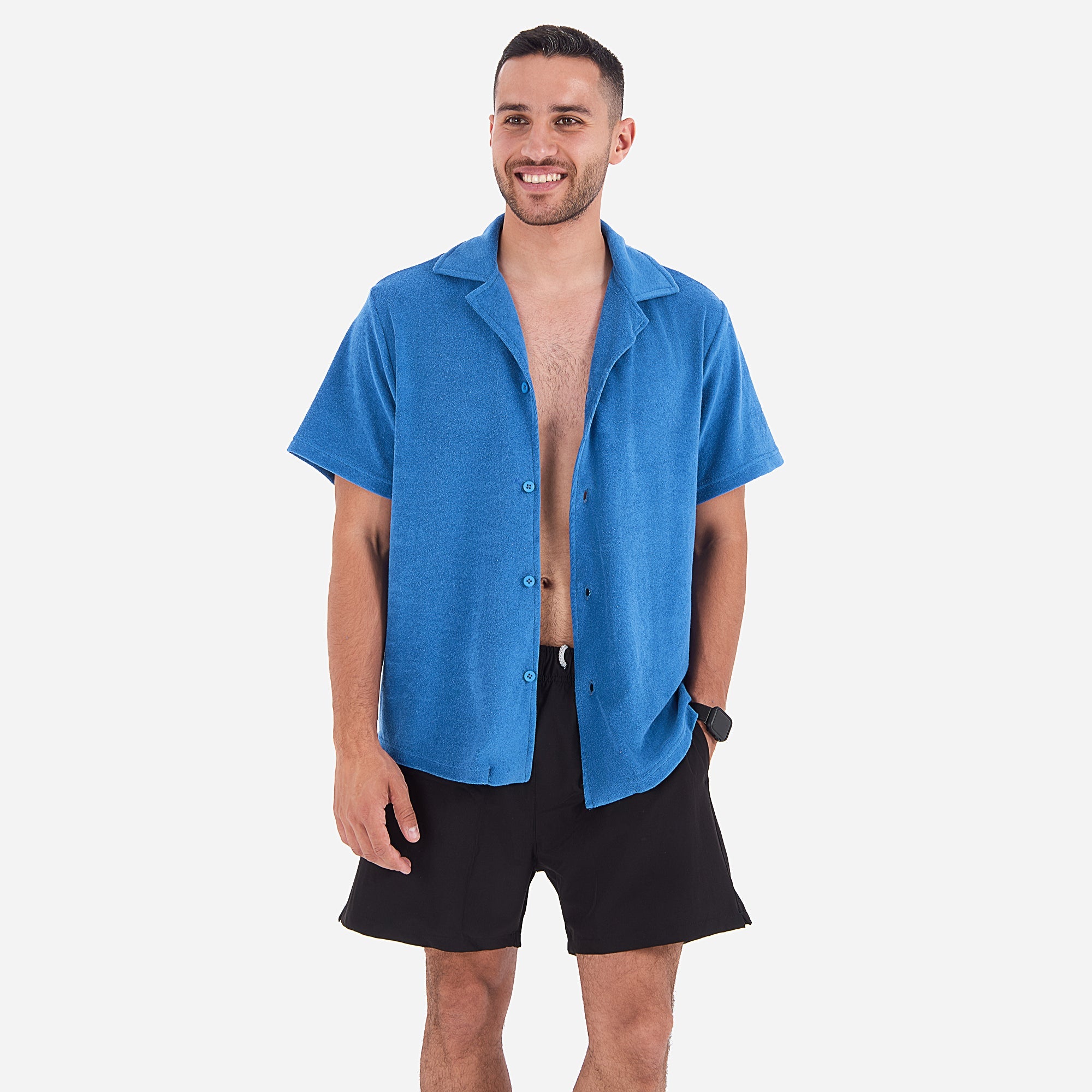 Terry Towel, Buttoned Shirt