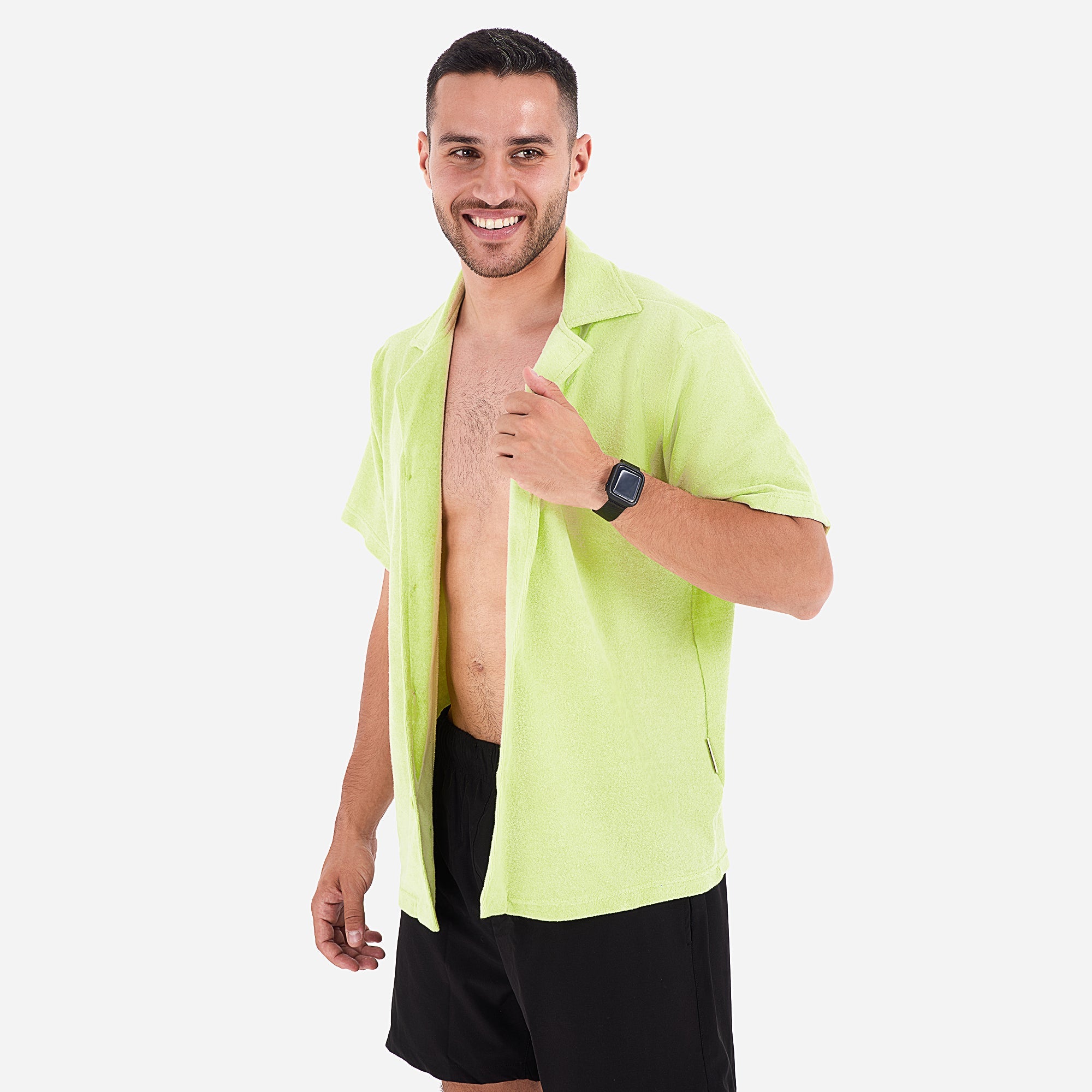 Terry Towel, Buttoned Shirt