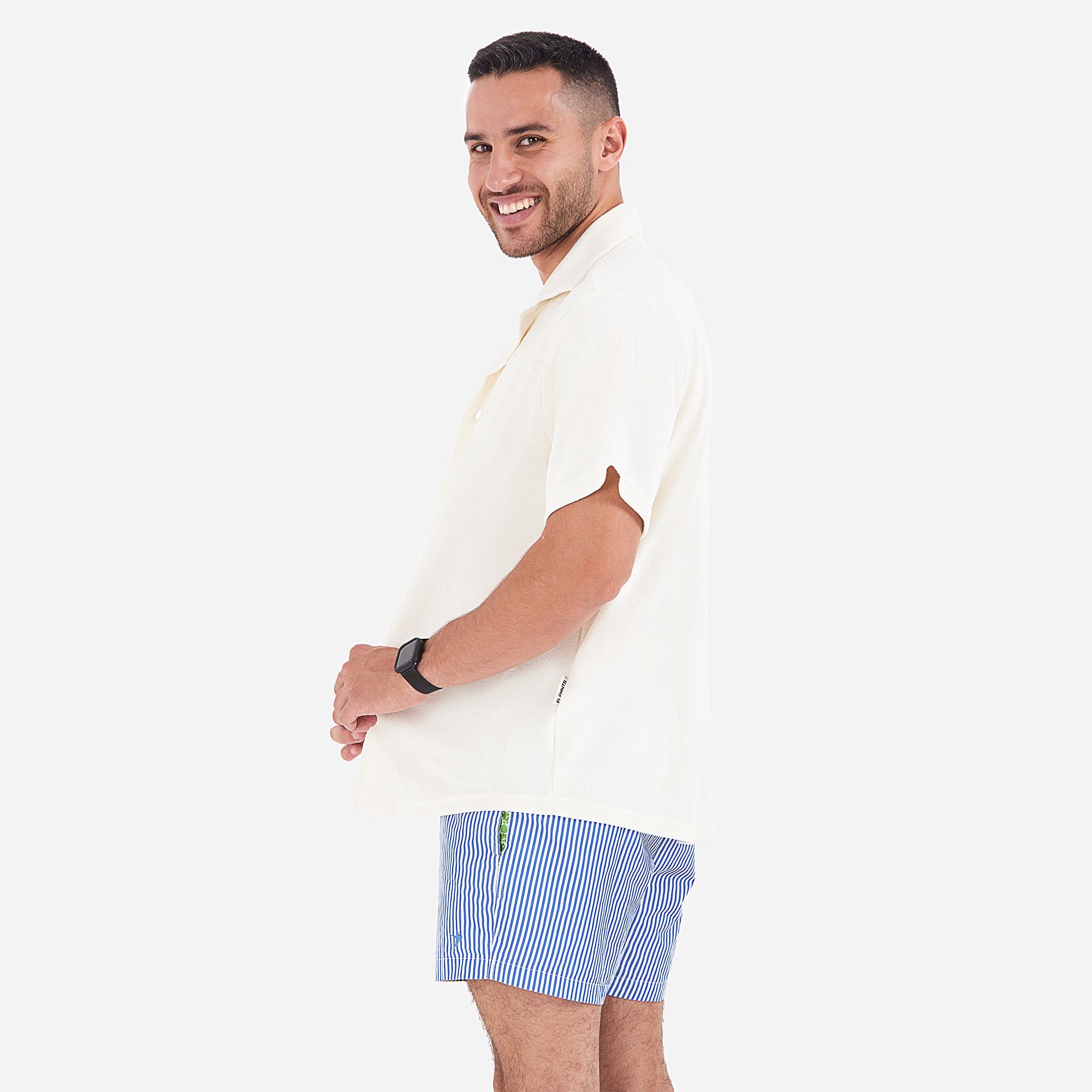 Terry Towel, Buttoned Shirt