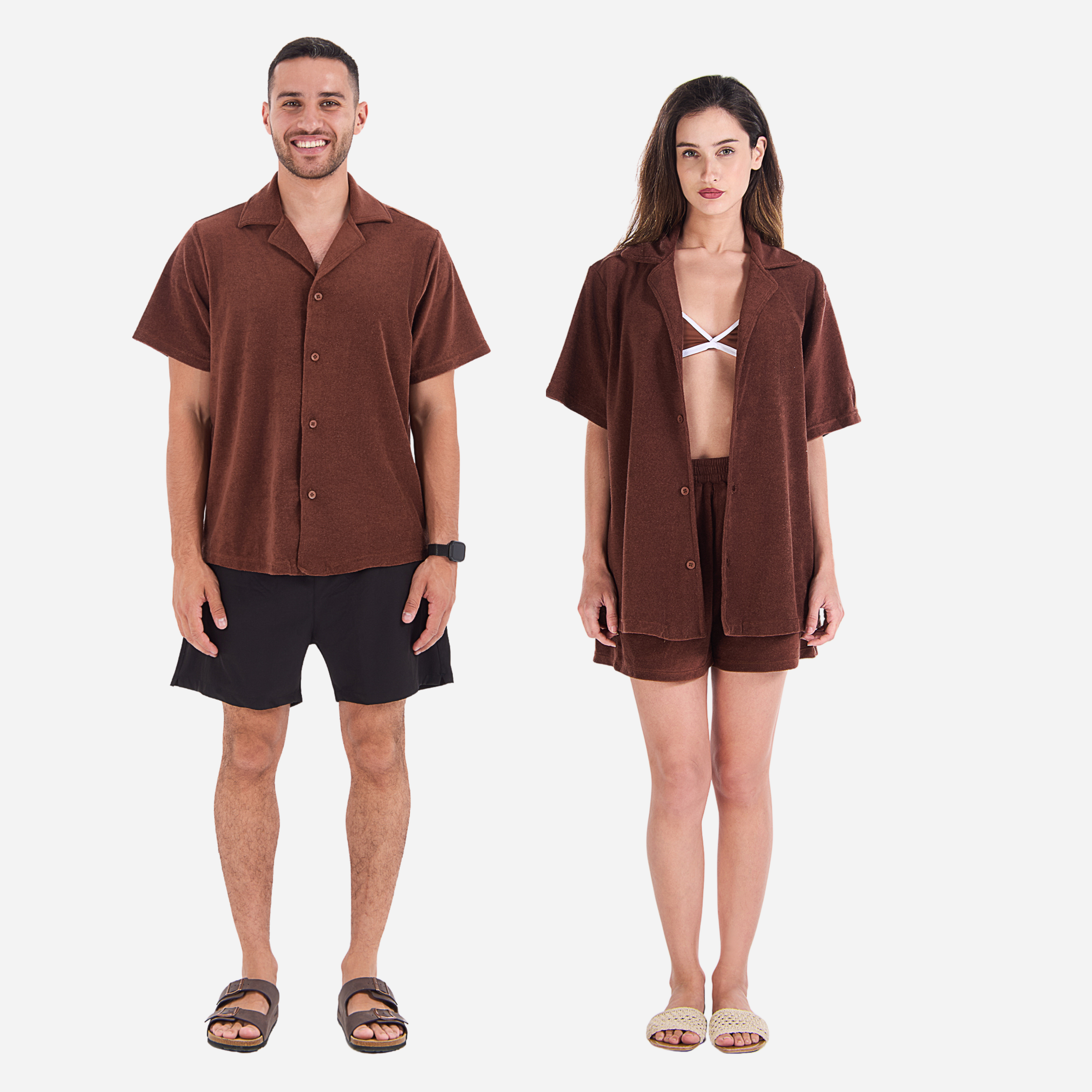 Terry Towel, Buttoned Shirt