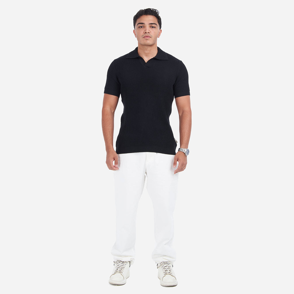 Textured RibKNIT Polo