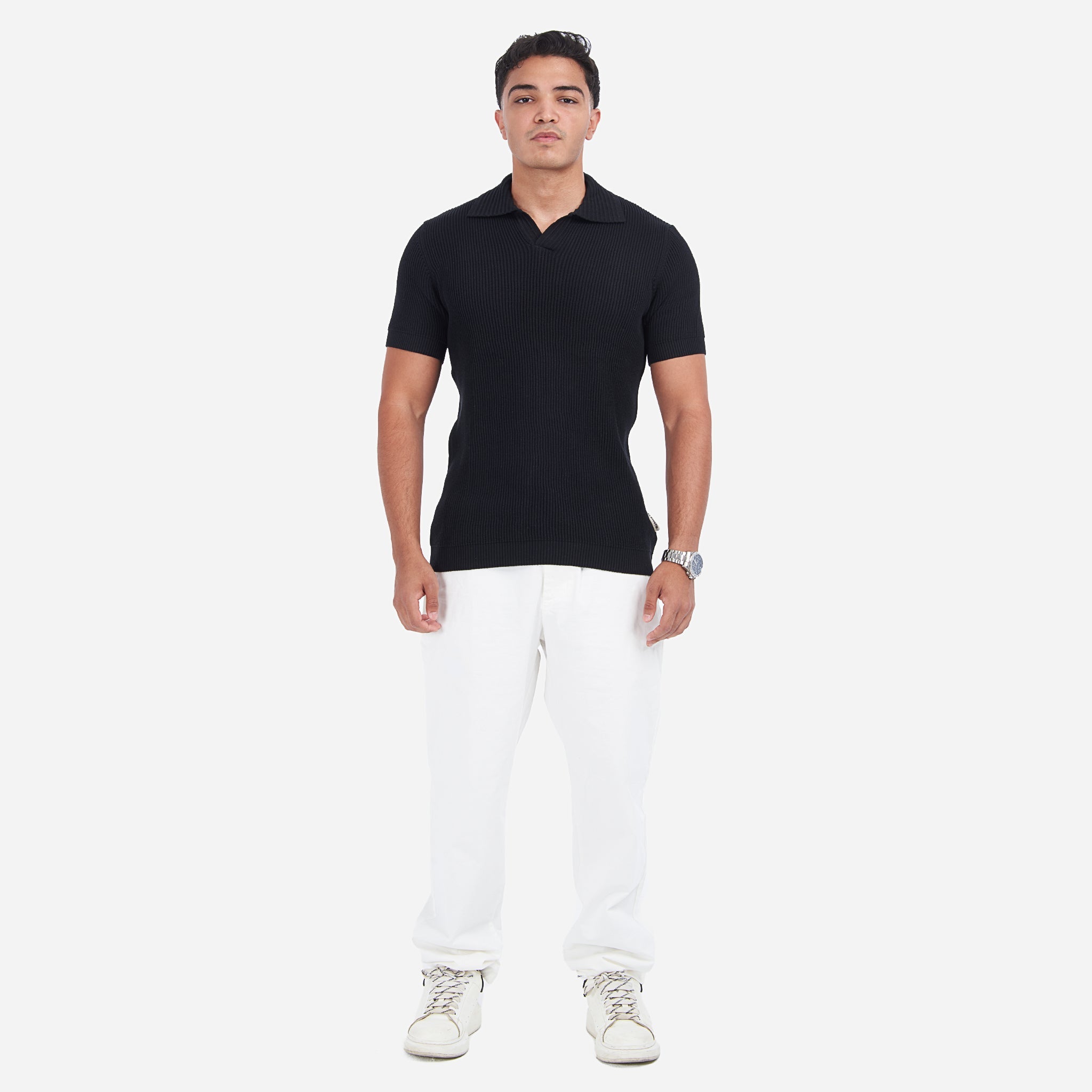 Textured RibKNIT Polo
