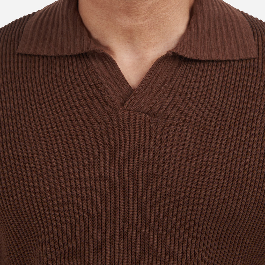 Textured RibKNIT Polo