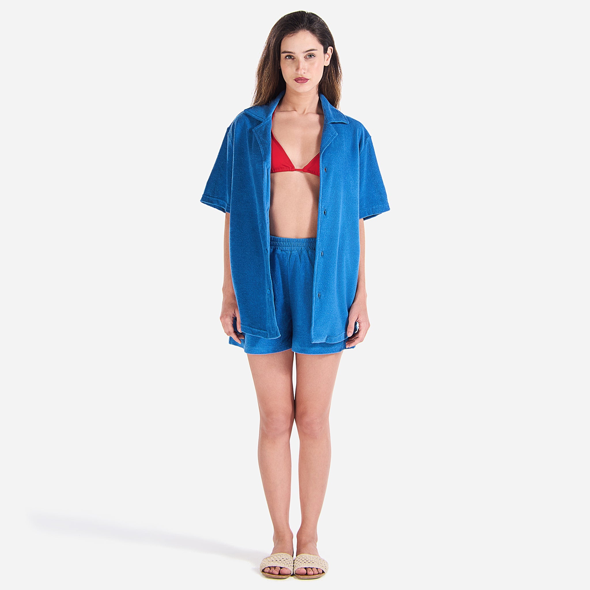 Terry Towel, Buttoned Shirt