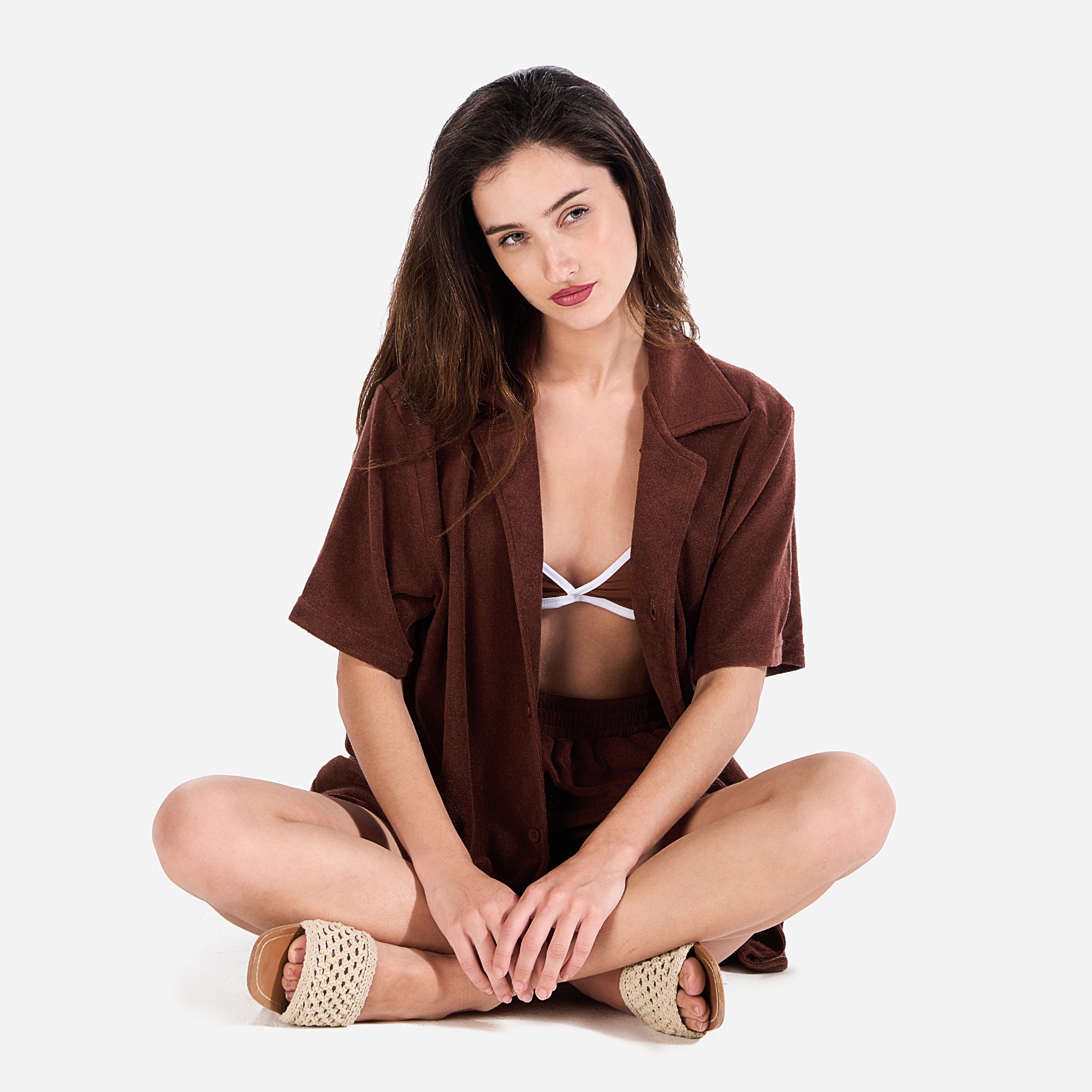 Terry Towel, Buttoned Shirt