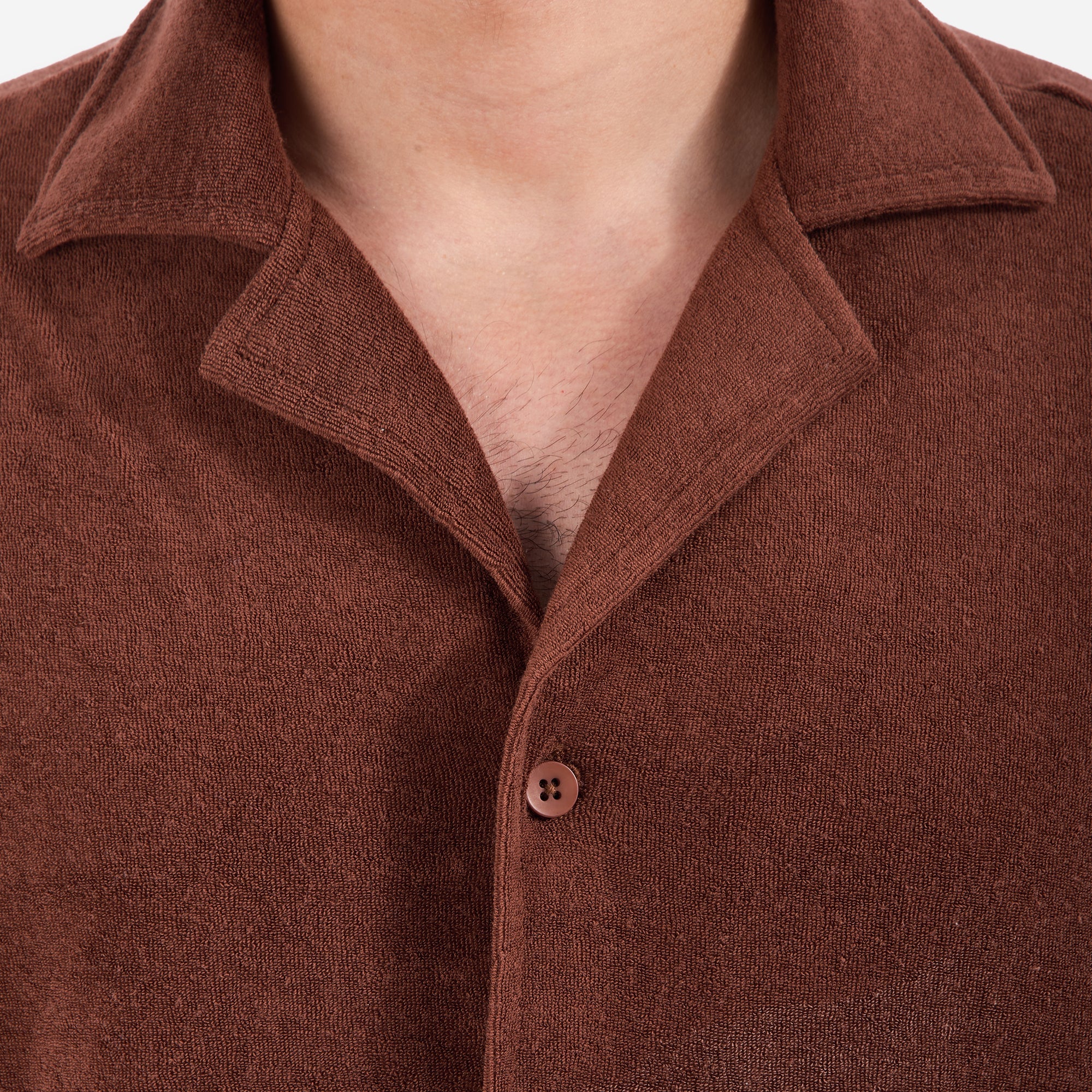 Terry Towel, Buttoned Shirt