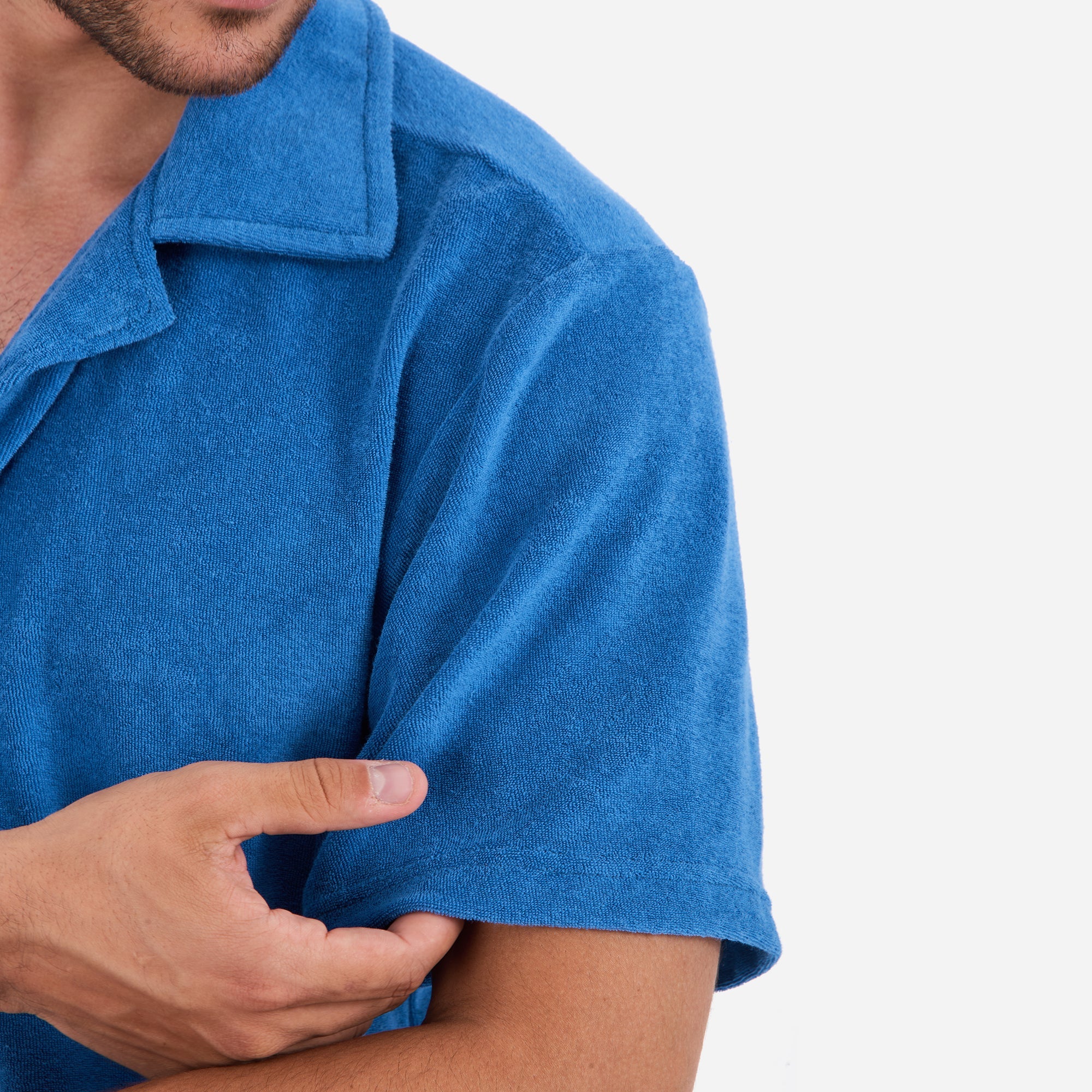 Terry Towel, Buttoned Shirt